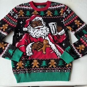 Ugly Christmas Sweater SANTA Size Medium NWOT